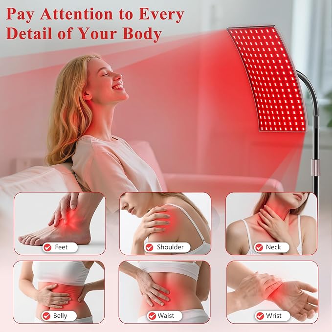 Red Light Therapy for Body Face Infrared Light Therapy for Body with 660nm &amp 850nm Near Infrared LED Red Light Therapy Large Panel at Home Valentines Gift for Women Wife Mom Sister Girlfriend
