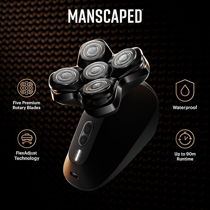 MANSCAPED® The Dome Shaver™ PRO The Lawn Mower® 5.0 Ultra Weed Whacker® 2.0 The Shed 2.0 - SkinSafe® Head Groin Ears Nose Body &amp Balls Trimmers &amp Shavers for Men USB-C Rechargeable