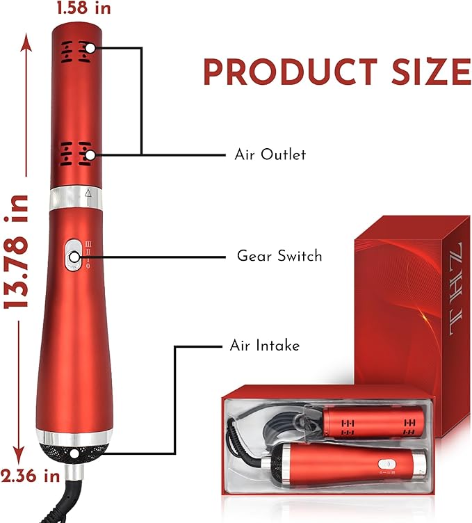 Therapeutic Terahertz Frequency Blow Wand - Quantum Healing Blower Device with THZ Technology for Wellness Water Enhancement &amp Cold Plasma Therapy with 3 Warm Air Speed