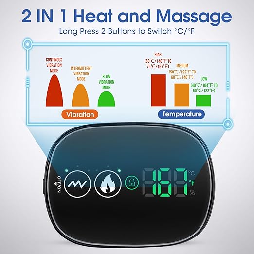 Cordless Shoulder Heating Pad Heated Shoulder Wrap with Vibration Shoulder Massager Heated Shoulder Brace for Women Men FSA Approved Products