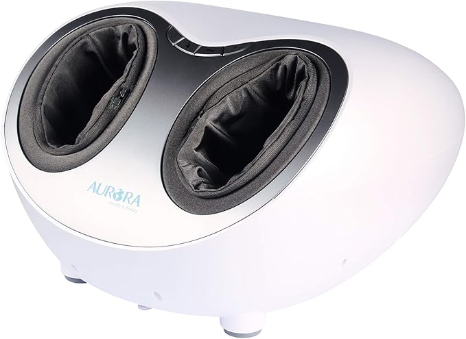 Aurora Health &amp Beauty Shiatsu Air Compression Deep Kneading Foot Massager with Heat Therapy