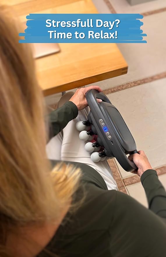 LEVILO 8 Head Massage Gun Deep Tissue for Neck Shoulder Back Massager – Massage Gun Deep Tissue for Muscle Recovery – Quiet Portable &amp Powerful Full Body Tool – Ideal Gift for Men &amp Women