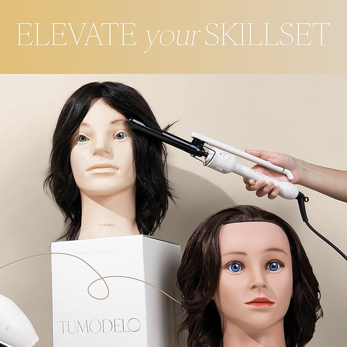 Marcel Curling Iron ¾” Professional Power Barrel – Nano Titanium Ionic Heat Technology for Long-Lasting Curls Temperature Control Ceramic Coating Versatile for Fine to Thick Hair