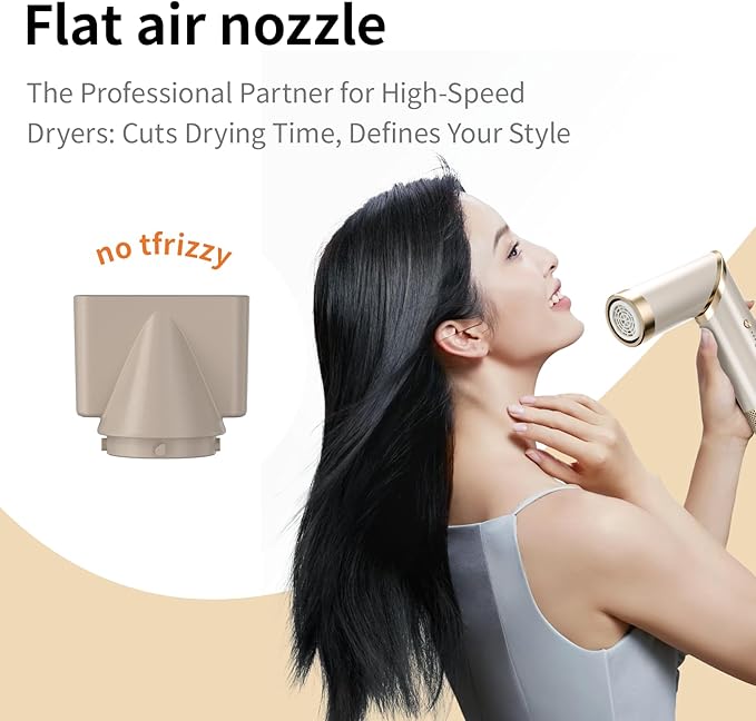 Foldable 2-in-1 Hair Styler (Dries &amp Styles) | Your Choice of 5-Piece or 9-Piece Attachment Kit | Adjustable High/Low Heat &amp Speed for All Hair Types (Straight Wavy Curly Thick) (501)