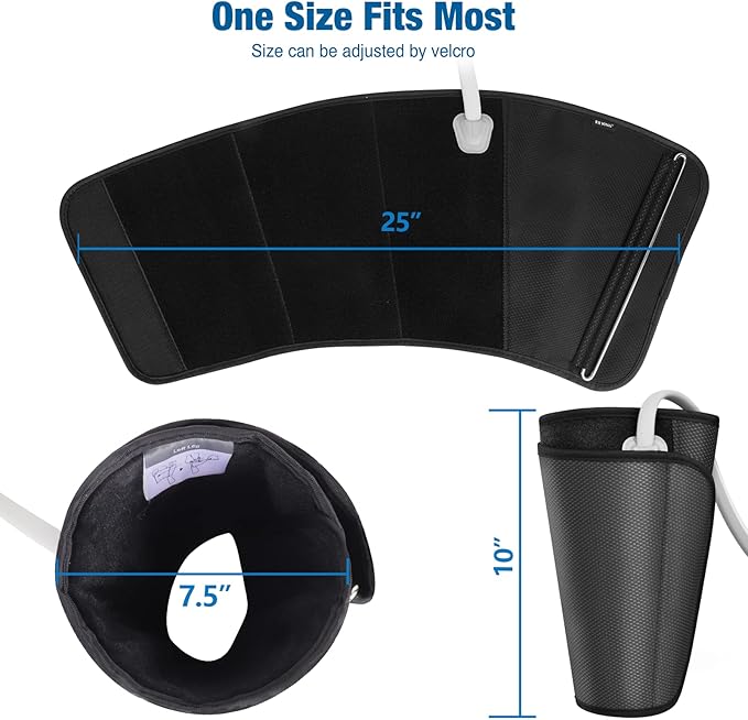 FIT KING Calf Massager for Circulation and Muscle Recovery Air Compression Device for Calves Relives Muscle Soreness and Swelling Pain Helpful for Edema and RLS