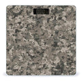 Army Digital Camouflage Bathroom Scale Automatic Power On/Off Body Scales LCD Backlight Display Square Digital Scale Rounded Corners Bathroom Scales for Home Bedrooms