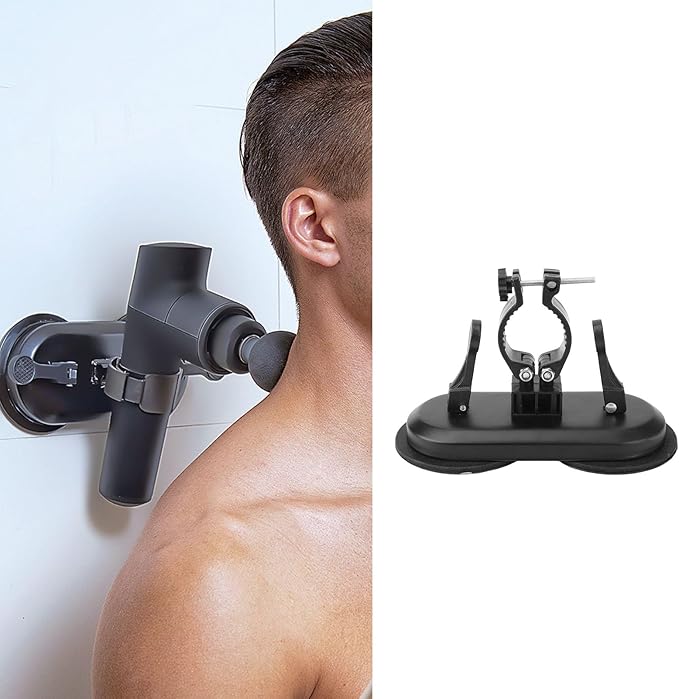 Massage Gun Holder Wall MountWall Suction Cup Massage Gun Holder Hands Massage Gun Mount for Neck Waist Back Self Massage Self Massage Gun Holder