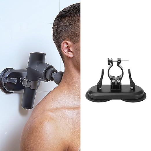 gernie Massage Gun Holder Professional Massage Gun Mount Massage Gun Holder for Back Suction Cup Self Massage Gun Holder with Adjustable Height for Most