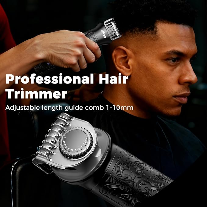 Ufree Beard Trimmer for Men Foil Shaver Electric Razor Shavers for Body Face Nose Ear Cordless Hair Trimmer Professional Hair Clippers Mustache Grooming Kit Birthday Gifts for Men