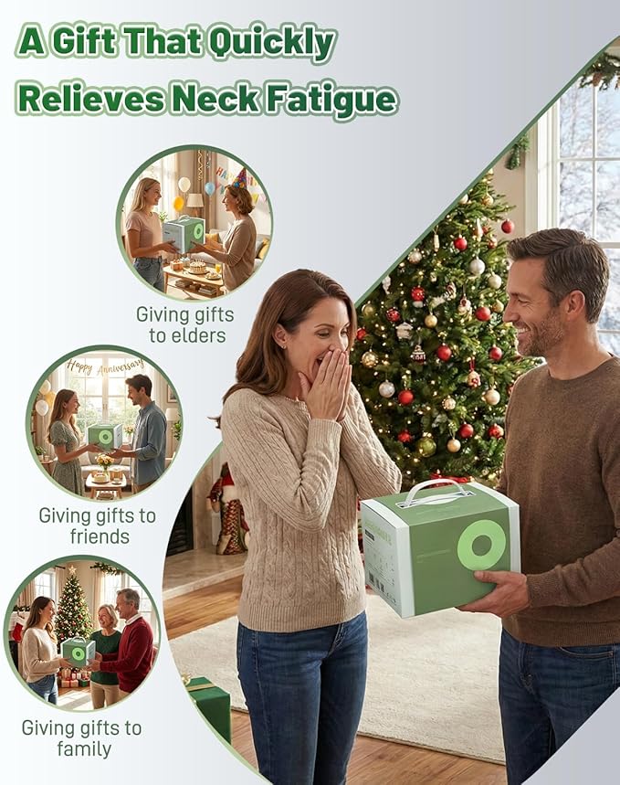 Siaasoo Neck Massager(Genuine OEM) Bionic Heated Massager (Patent Pending) Electric Deep Tissue 3D Kneading Massage Portable neck massage N7 Master Hand Series for Deep Tissue Pain Relief in Neck.