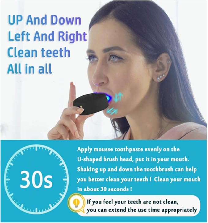 VIDECOR 360 Degrees Intelligent u-Shaped ultrasonic Automatic Sonic Electric Teeth whitening Toothbrush