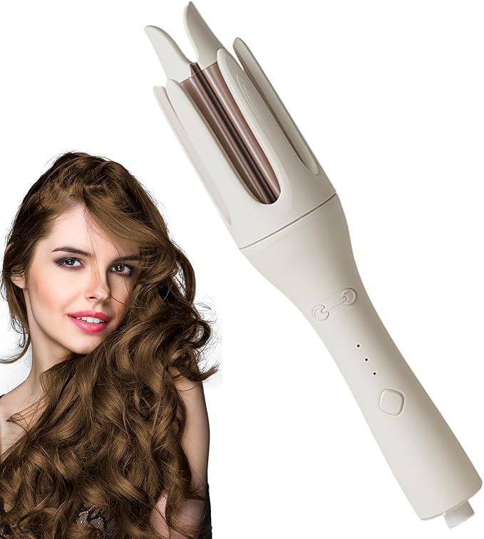 Automatic Hair Curler – 32mm Rotating Barrel Ceramic Coated Styler Negative Ion Technology | Auto Curling Wand with Auto Shutoff Effortless Waves for Long Short Hair Styling Tool