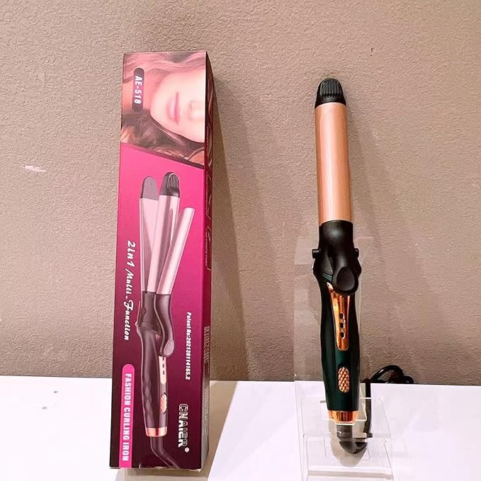 3 Temperature Curling Iron for Women As A Gift Hair Curler Curling Wand Portable Ceramic Travel Curling Iron for Short &amp Long Hair 110V-220V
