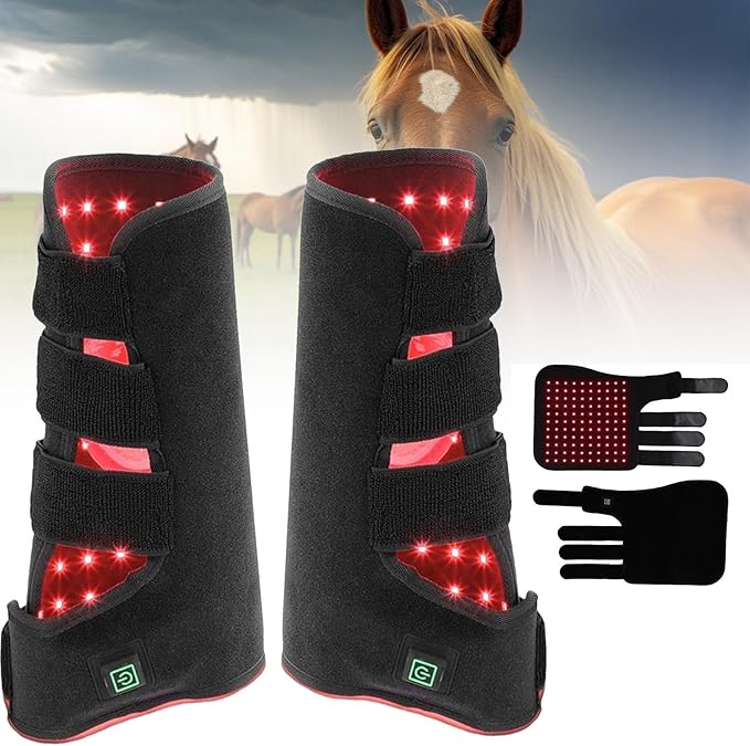 Red Light Therapy Device for Horse Leg Pain | Near Infrared Therapy Wrap for Horses | Alleviate Pain from Exercise ()