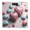 Heart Shaped Shape Weight Scale Digital Electronic Scales Bathroom Scale Larg LCD Backlight Display High Precision MeasurementsTempered Glass