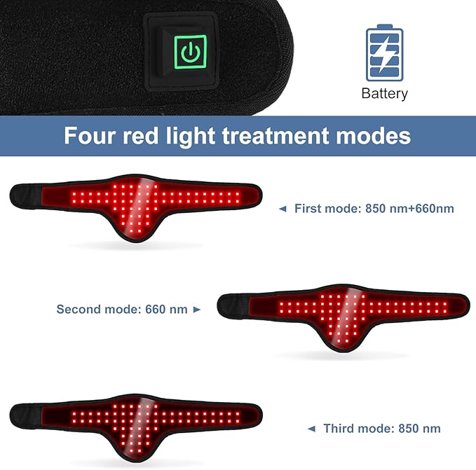Red Light Therapy for Dog Belly and Ass Portable and Wearable for Small Animals Tissue Repair Relieve Joint &amp Back Pain Dogs Cats Pets Injuries Recovery