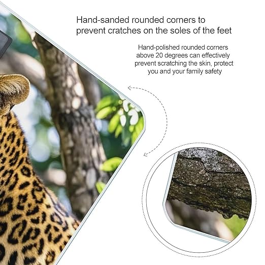 Leopard Scale for Body Weight Digital Bathroom Scale Accurate Smart Weight Scales with Large Display Weighing Machine High Precision Scales