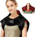 Red Light Therapy for Neck ShoulderRechargeable Infrared Light Therapy Device for Body with Massage and TimerWearable 660nm&amp850nm Red Light Therapy Wrap Pads for Body at Home（150 Lights）