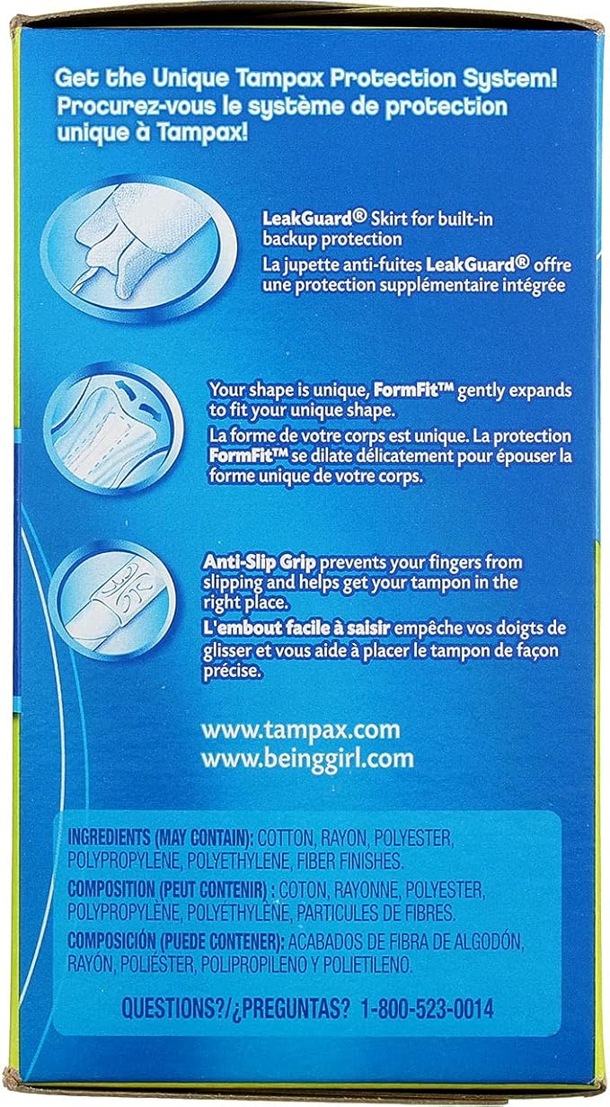 Tampax Cardboard Applicator Tampons Super Absorbency 40 ea (Pack of 4)