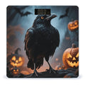 Frightening Halloween Crow Scale for Body Weight Sturdy Tempered Glass Weighing Scales with LCD Display Accurate Digital Bathroom Scale Convenient Body Fat Smart Scales Easy Read
