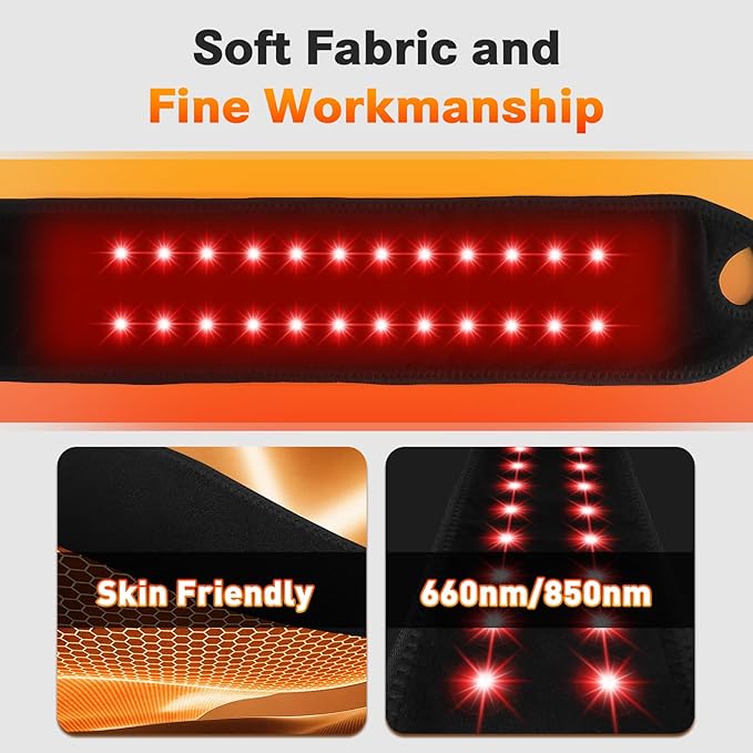 Cordless Wrist Heating Pad Wrap with Vibration Rechargeable Heated Wrist Brace for Hand Pain Relief Red Light Heating Pad for Women and Men Wrist Hand Arm Leg Ankle