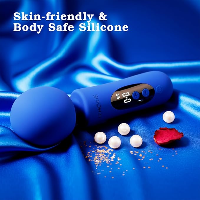 Portable Wand Massager- Rechargeable Handheld Personal Wand Massager for Women - Waterproof Quiet Electric Massager for Back Neck and Muscle Recovery