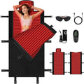 Full Body Red Light Therapy Mat Large Size Red Light Therapy for Body 660 &amp 850nm Dual Wavelength Red Light Blanket Birthday Christmas Gifts for Women Men Mom Dad Father Lover Black