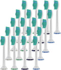 4-32pcs Replacement Toothbrush Heads Compatible for PhilipsElectric Brush Head 1100 2100 4100 4300 5100 5300 6100(20pcs)