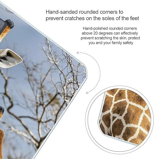Giraffe Scale for Body Weight Highly Accurate Digital Bathroom Body Scale Digital Bathroom Scales for People Anti-Slip Large LCD Display Smart Scales