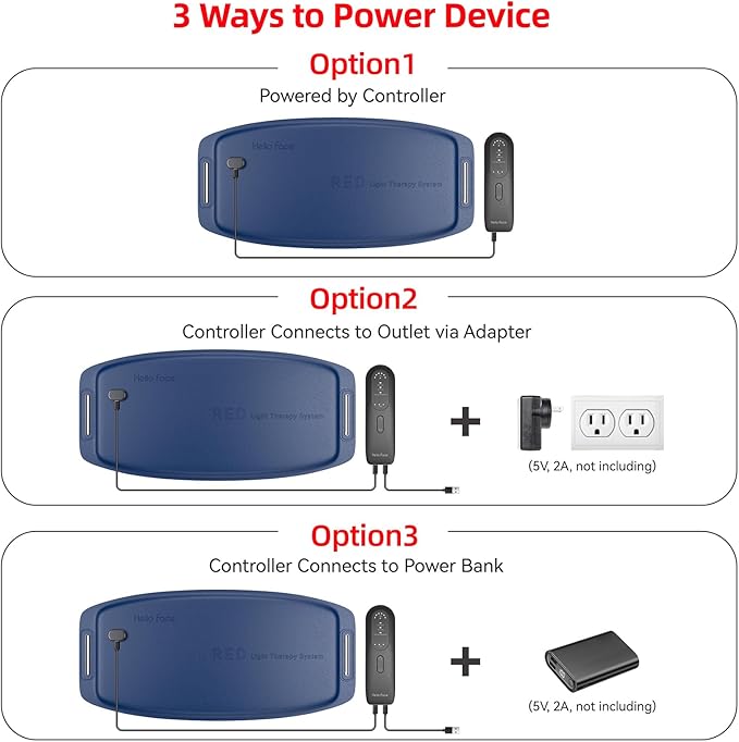 Red Light Therapy for Dogs and Humans Portable 360 LED Chips Red Light Therapy Belt with Strap Infrared Light Therapy Devices for Muscle &amp Joint Pain Relief