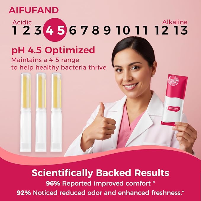 Women's Intimate Care Gel – Enhances Firm Feel &amp Comfort | Probiotic &amp Herbal Formula | pH Balanced Daily Hygiene &amp Odor Control | Gentle Moisturizing Feminine Wash with Applicator (10 PAC