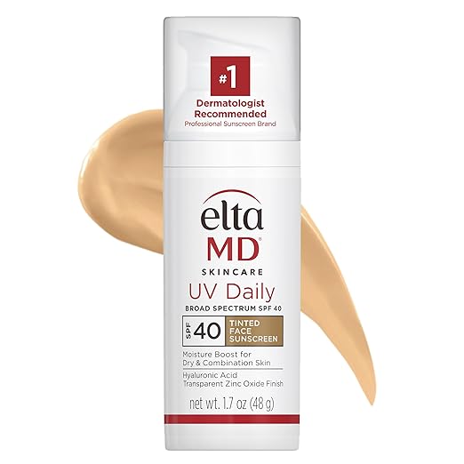 EltaMD UV Daily Face Sunscreen with Transparent Zinc Oxide and Hyaluronic Acid Moisturizes and Protects Great for Dry Combination and Normal Skin