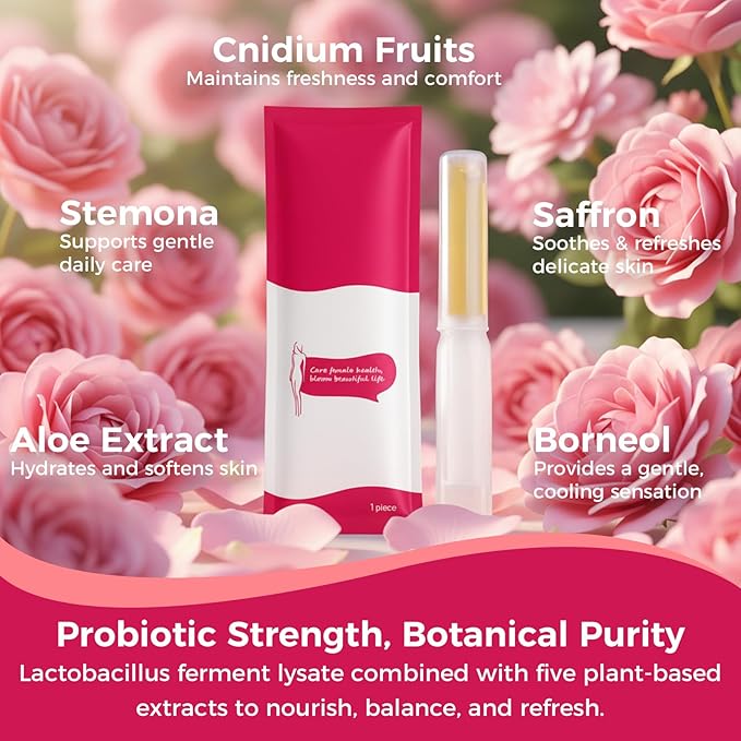 Women's Intimate Care Gel – Enhances Firm Feel &amp Comfort | Probiotic &amp Herbal Formula | pH Balanced Daily Hygiene &amp Odor Control | Gentle Moisturizing Feminine Wash with Applicator (10 PAC