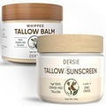 Dersie Tallow Sunscreen SPF 30 – Mineral UV Defense with Non-Nano Zinc Oxide – Face &amp Body Sun Protection for Adults &amp Kids (2.12 Ounce (with Tallow Balm))