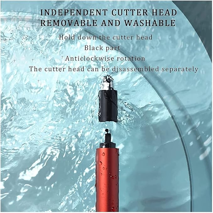 Ear and Nose Hair Trimmer Clipper for Men &amp Women USB Rechargeable Smart Cleaning System Waterproof Facial Hair Remover
