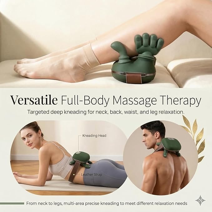 Neck and Shoulder Massager for Pain Relief Deep Tissue Bionic Electric Back Massage Tools Cordless Trap Massager Gift Choice