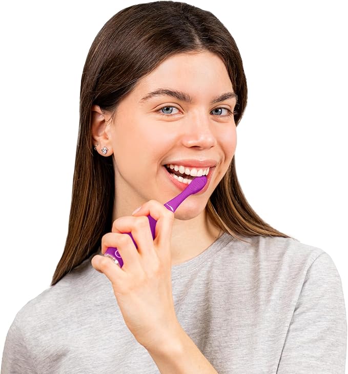 FOREO ISSA 4 Smile Electric Toothbrush – Compact &amp Travel-Friendly 4-in-1 Hybrid Brush Head Tough on Plaque Long Battery Life (265 Days) 6-Month Brush Head Replacement