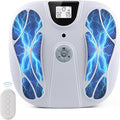 FSA EMS Foot Massager-Electronic Muscle Stimulator Relief for Neuropathy Plantar Fasciitis &amp Foot Pain- 10 Modes 20 Intensities Remote - Rechargeable Silent Operation