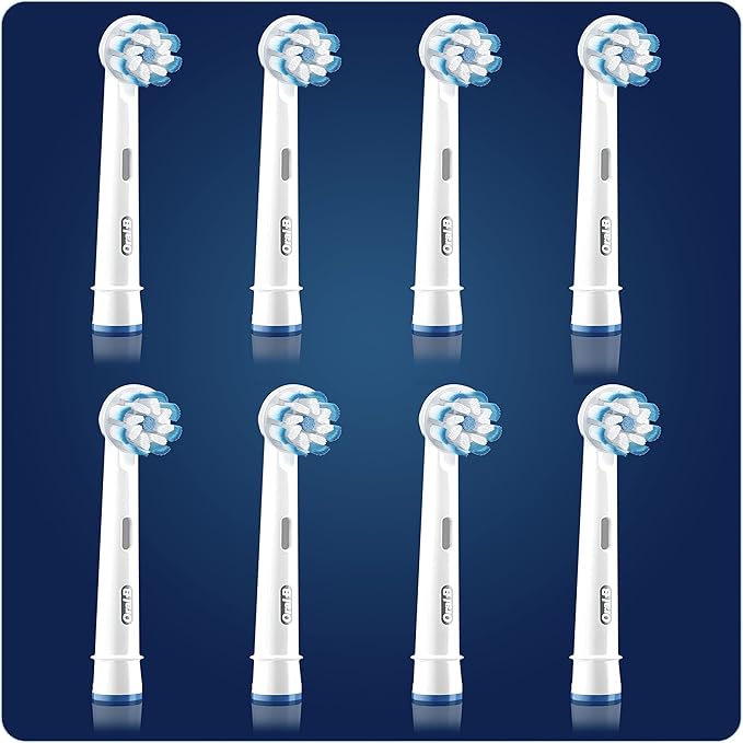Braun Oral-B 4210201320180 Sensitive Clean Toothbrush Heads for Our Gentle Cleaning in Letterbox Packaging Pack of 8