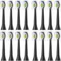 4/8pcs Replacement Toothbrush Heads Compatible with Philips Sonicare Soft Electric Brush Head 4100 6500 6100 7500 5(8White 8Black)