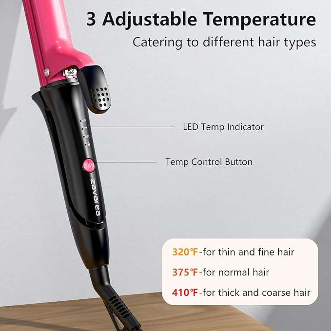 Travel Curling Iron Zavarea Upgraded 1 Inch Dual Voltage Curling Iron Lightweight 2 in 1 Hair Straightener and Curler 30S Fast Heating &amp Easy to Use Mini Flat Iron with Ceramic Barrel for Trav