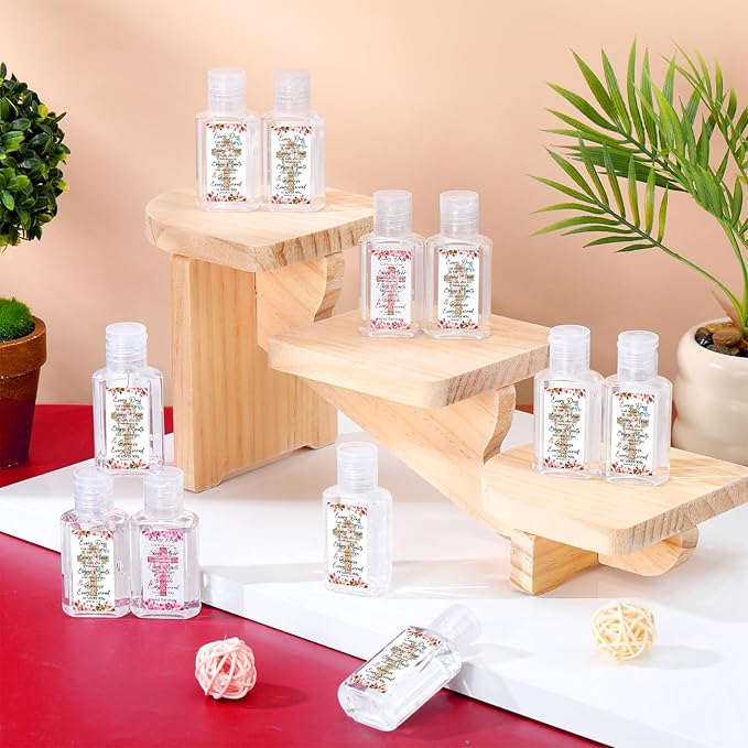Gejoy 72 Pack Christian Hand Sanitizers Bible Verse Mini Hand Sanitizers Bulk Travel Size Religious Gifts Christian Party Favors for Church Prayer Women Mom Pastor Holiday Christmas Stocking Stuffers