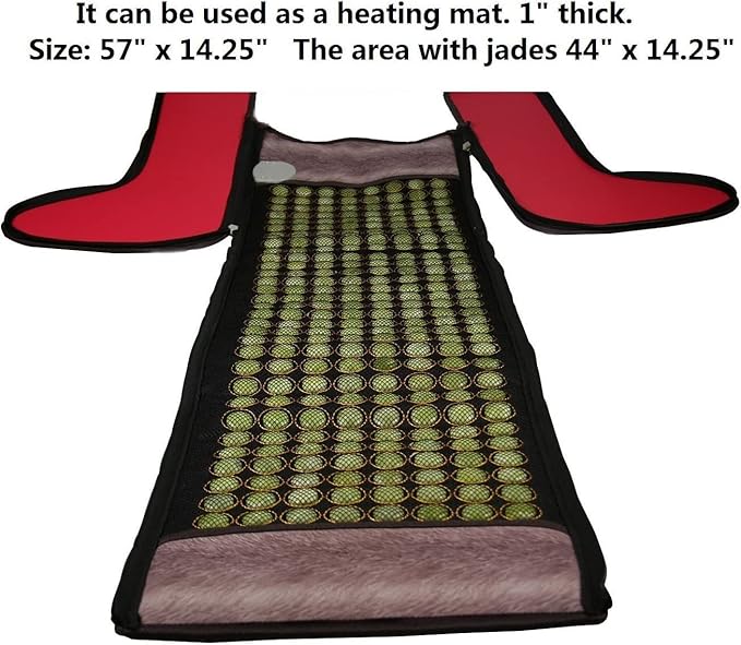 H&ampB Luxuries Heated Full Body Wraps 2 in 1 Multifunction Natural Jade Barrel Leg Foot Warmer and Far Infrared Natural JadePromotes Circulation and Muscle Relaxation