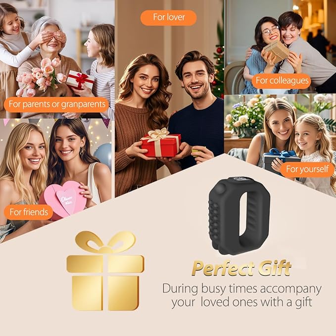 Rechargeable Fascia Ring Massager Vibrating Slimming Belt (Fascia R10) Cordless Deep Tissue Massager with Adjustable Strap for Waist Back &amp Thigh Aids Postpartum &amp Post-Workout Recovery