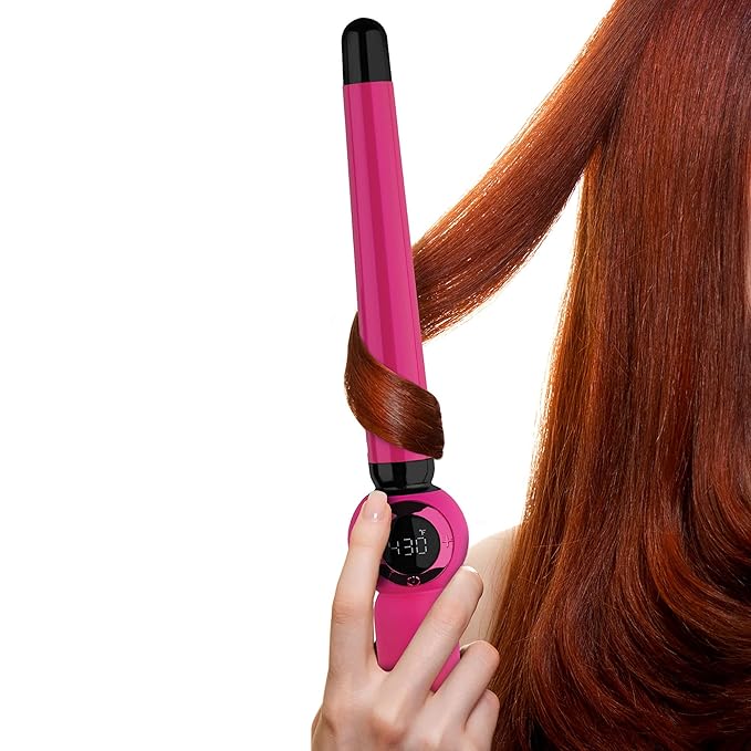 Bed Head Rock N' Waver Digital Tapered Curling Wand | Natural-Looking Textured Waves (3/4-1 in)