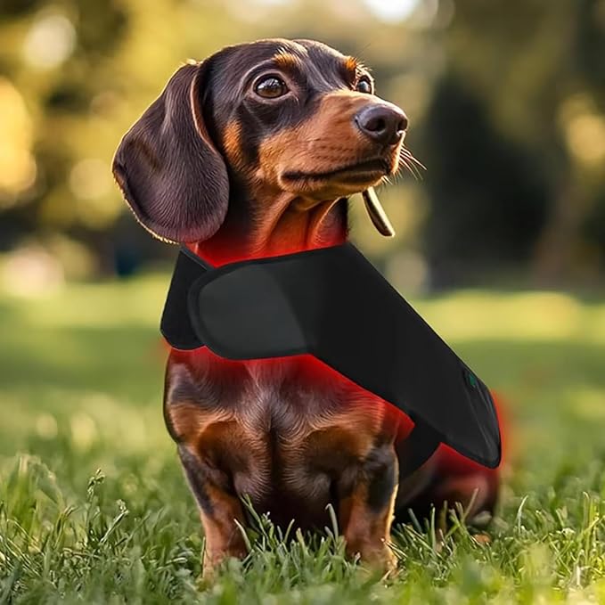 2025 Medium Pet LED Red Light Therapy Device Wearable Infrared Therapy Belt (660nm 850nm) Dual-Wavelength 120° Luminous Angle for Back Abdomen Recovery