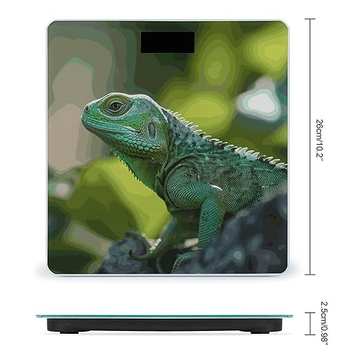 Green Lizard Bathroom ScaleHighly Accurate Digital Weighing Machine for People Bright LED Display Weight Scale for The Aldult Home Use