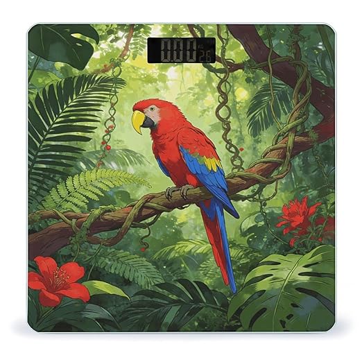 Amazonia Smart Scale for Body Weight Digital Bathroom Scale Toughened Glass Weight Scale with Large LCD Backlight Display High Precision Scales Weighing Machine