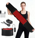 Red Light Therapy Belt - 660nm &amp 850nm Wavelength Red Light Therapy Wrap Near-Infrared Light Belt for Back 5 Brightness Levels 5 Vibration Levels Timer