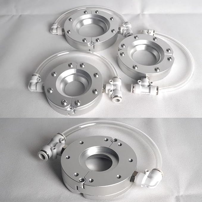 Stainless Steel Air Knife Blower Aluminum Alloy Super Air Wipe 360° Blow-Drying with 2 Air Inlets for Pipe and Cable Drying with Air Compressor